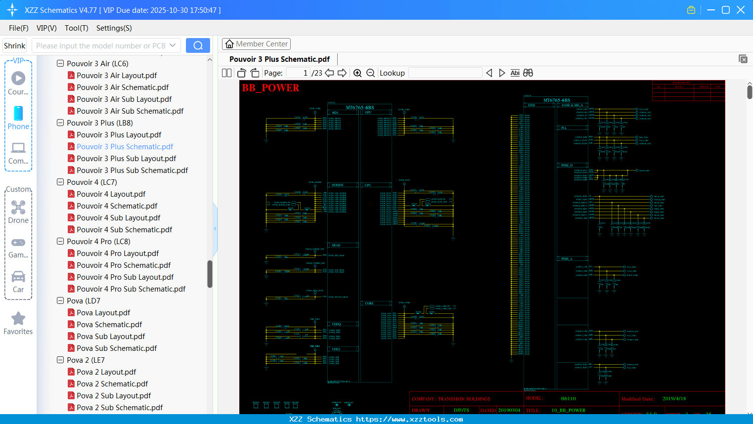 Tecno Pouvoir 3 Plus Schematic